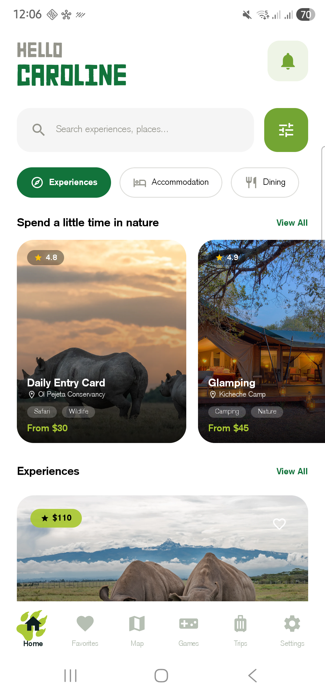 Ol Pejeta homepage