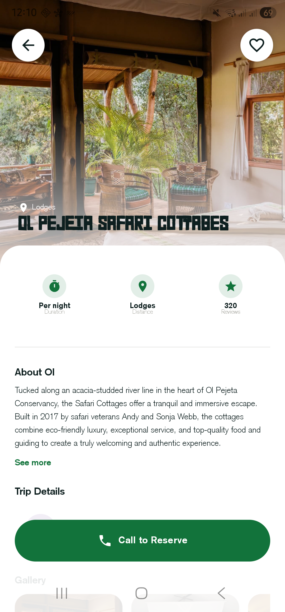 Ol Pejeta lodge detail